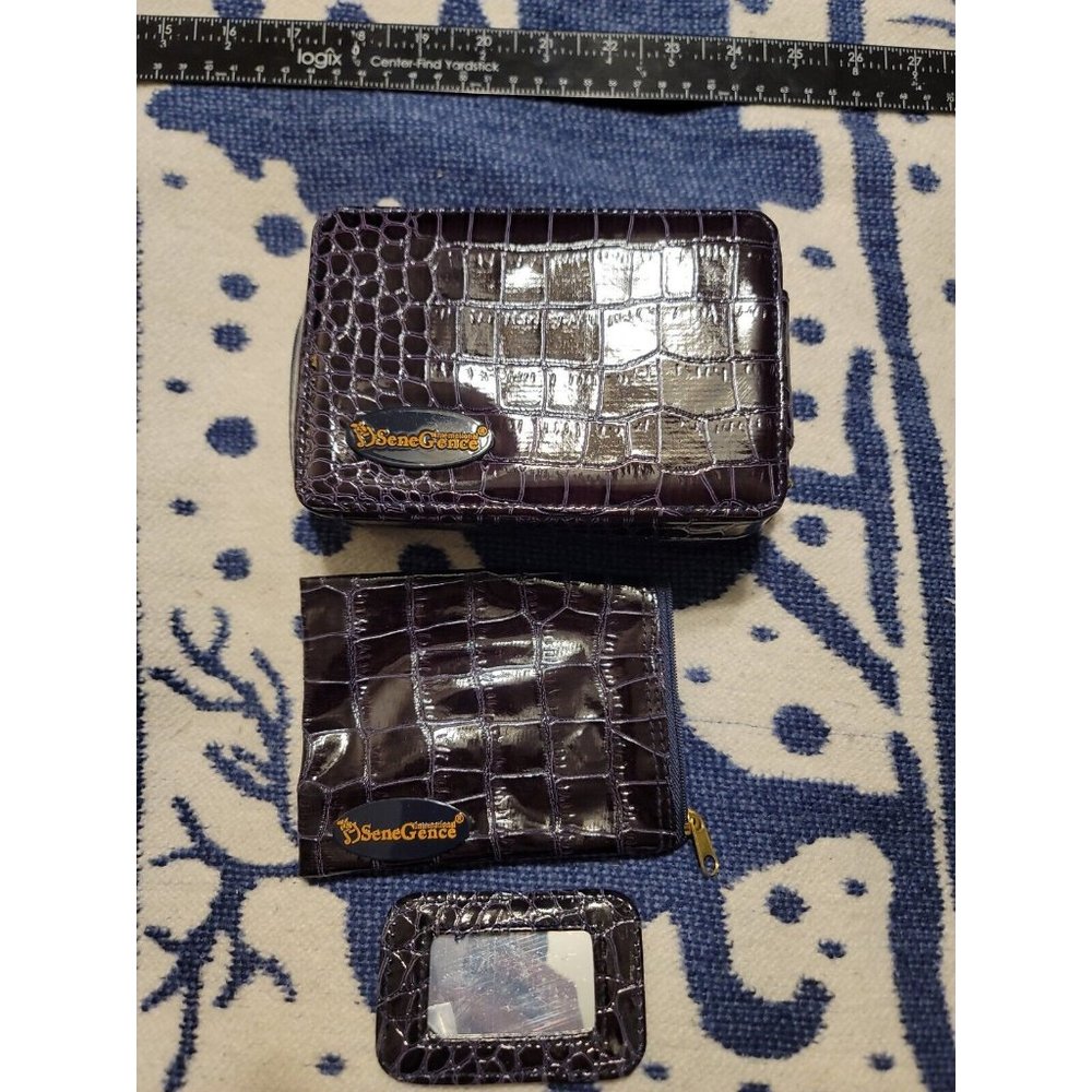 International SeneGence Faux Croc 3 Piece Travel Kit